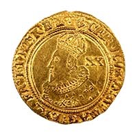 1625 Charles I Hammered Gold Unite MM Lis Thumbnail