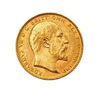 1908 Edward VII Gold Full Sovereign Perth Thumbnail