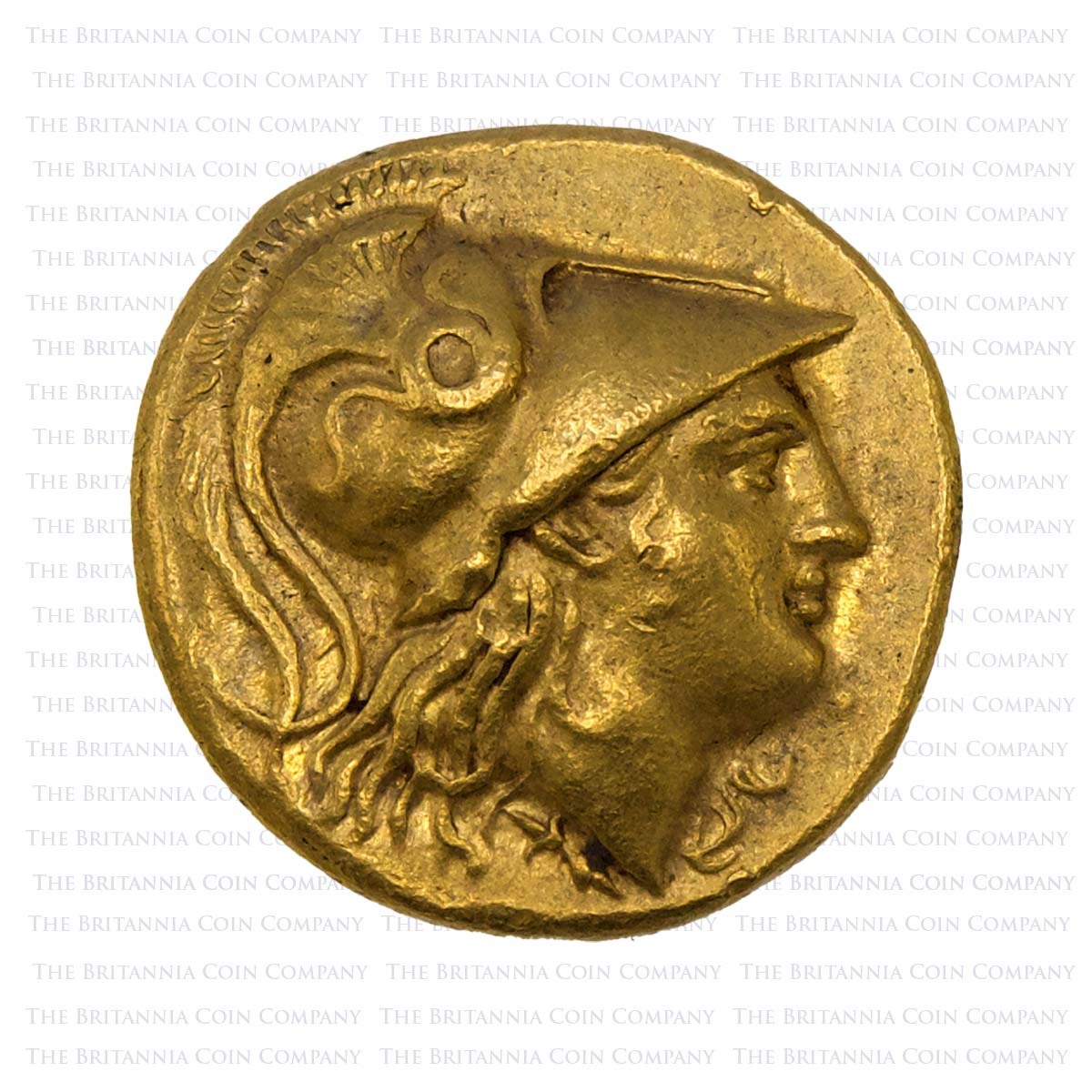 336-323 BC Alexander the Great Gold Stater Lifetime Issue Obverse