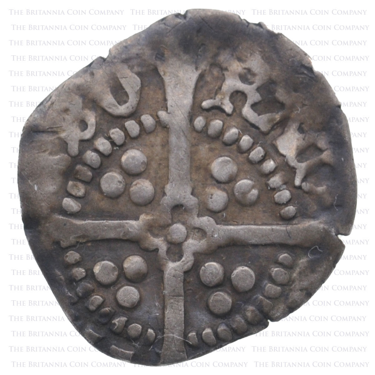 1413-22 Henry V Hammered Silver Penny York Reverse