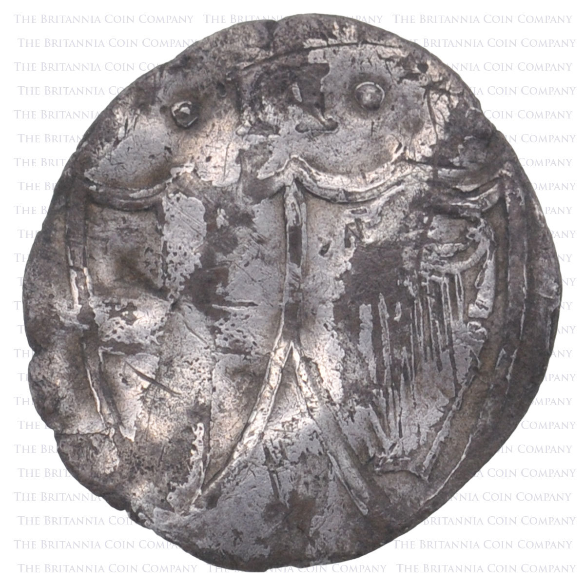 1649-60 Commonwealth Hammered Silver Halfgroat Reverse