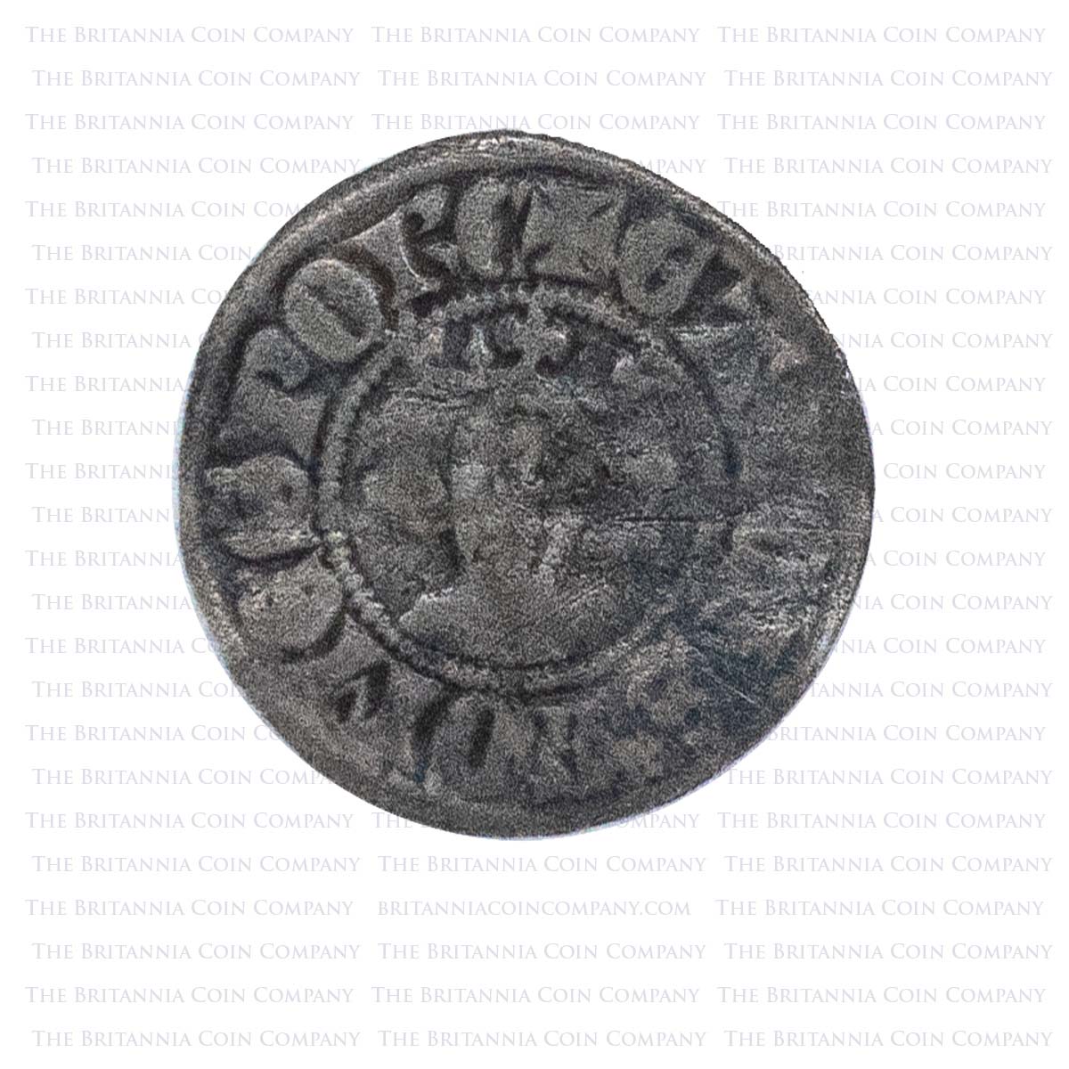 1313-1322 Gaucher V de Châtillon Easterling Hammered Penny Yves Obverse