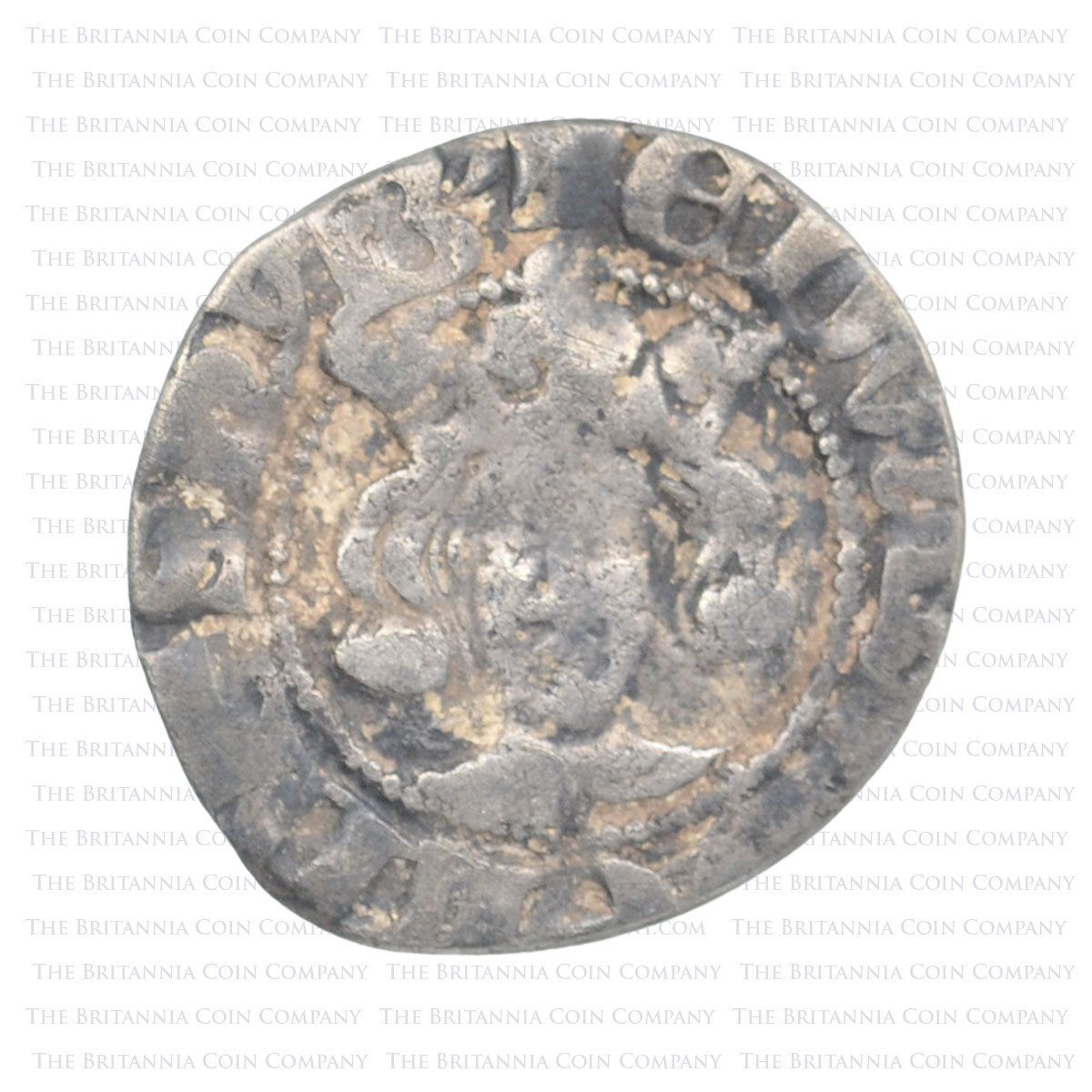 1344-1351 Edward III Hammered Silver Penny London Obverse