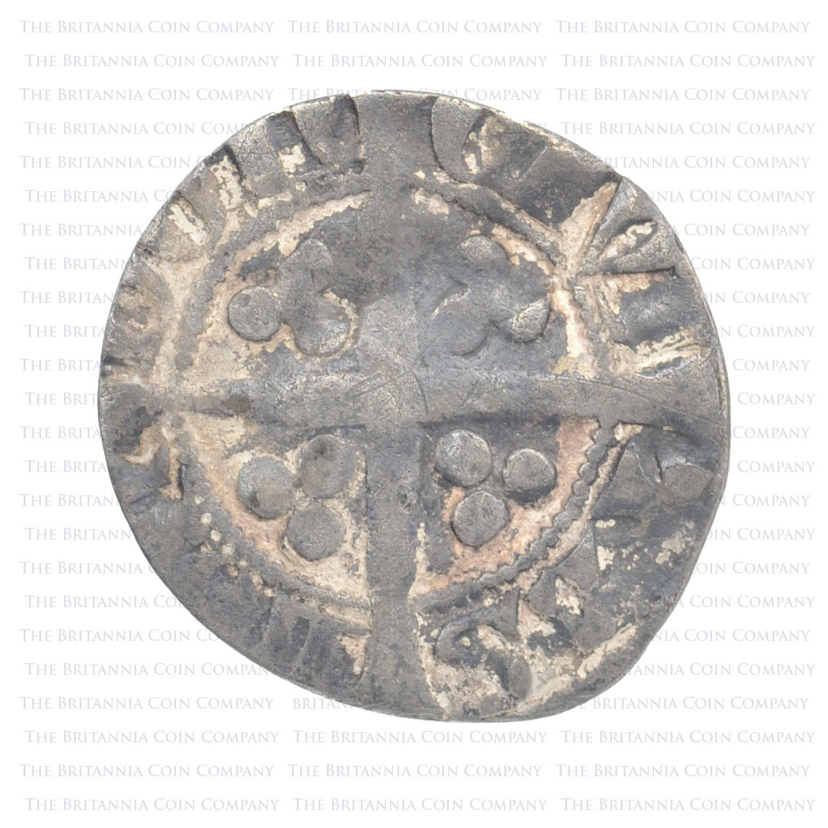 1344-1351 Edward III Hammered Silver Penny London Reverse