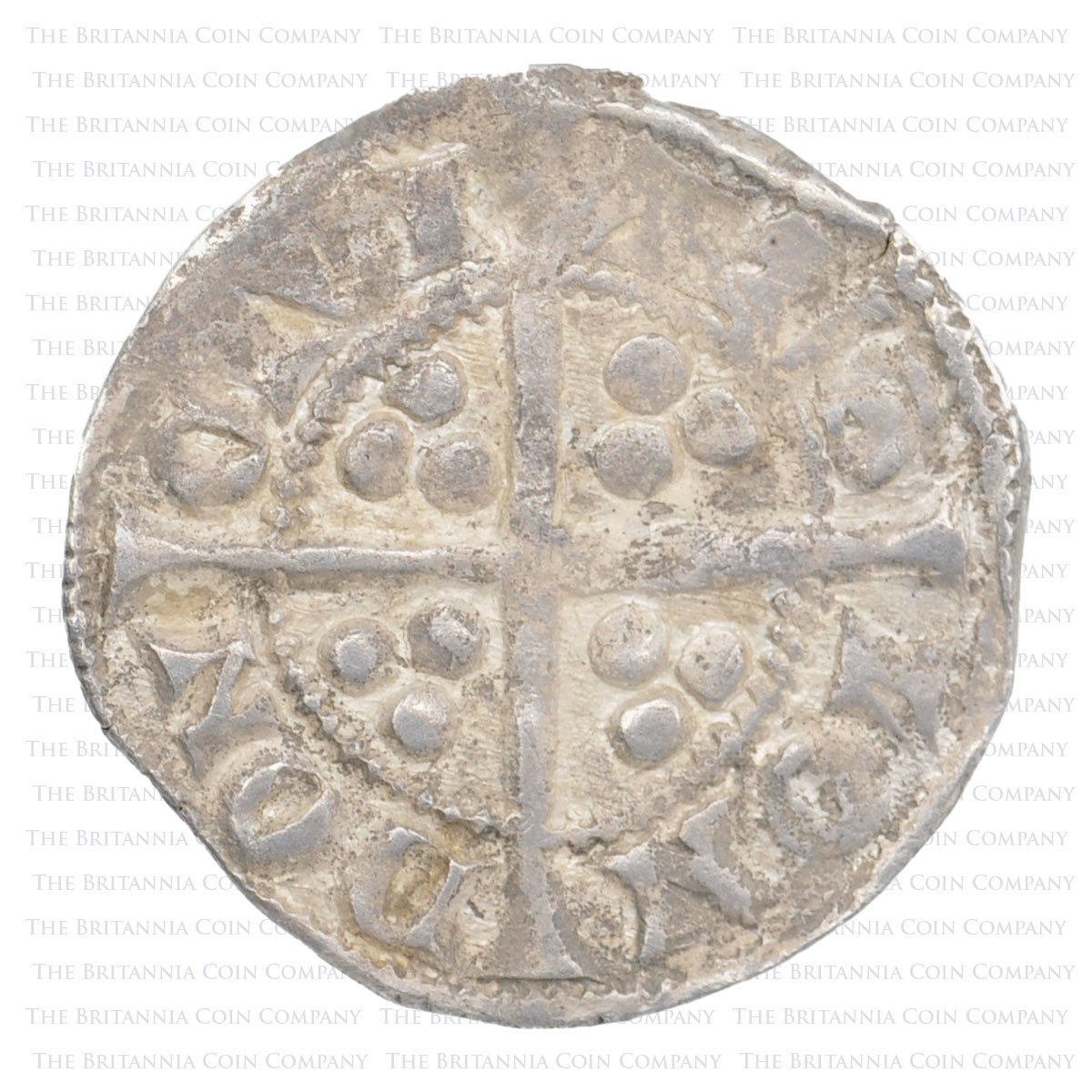 1279-1307 Edward I Hammered Silver Penny London Reverse