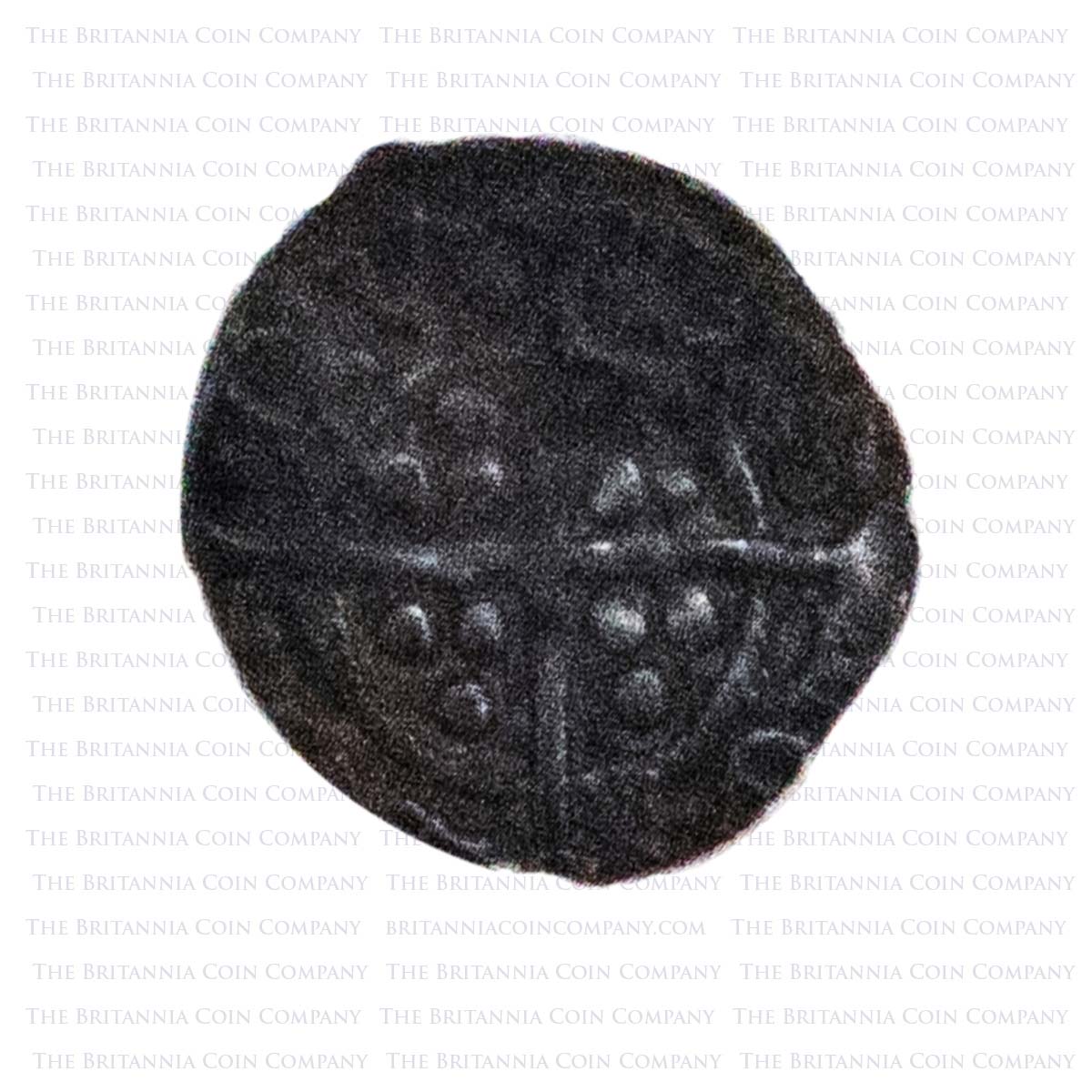 1461-1470 Edward IV Hammered Silver Halfpenny MM Rose Reverse