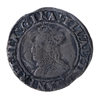 1560-61 Elizabeth I Hammered Silver Groat MM Cross Crosslet Obverse Thumbnail