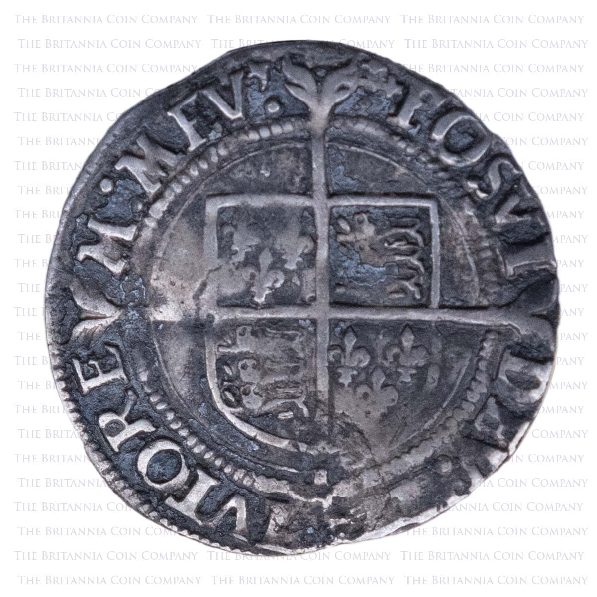 1560-61 Elizabeth I Hammered Silver Groat MM Cross Crosslet Reverse