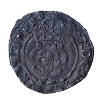 1607-1609 James I Hammered Silver Halfgroat MM Coronet Obverse Thumbnail