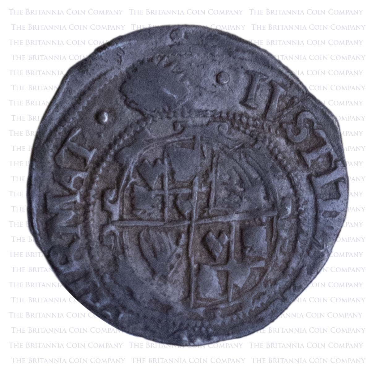 1645-1646 Charles I Hammered Silver Halfgroat Group G MM Sun Reverse