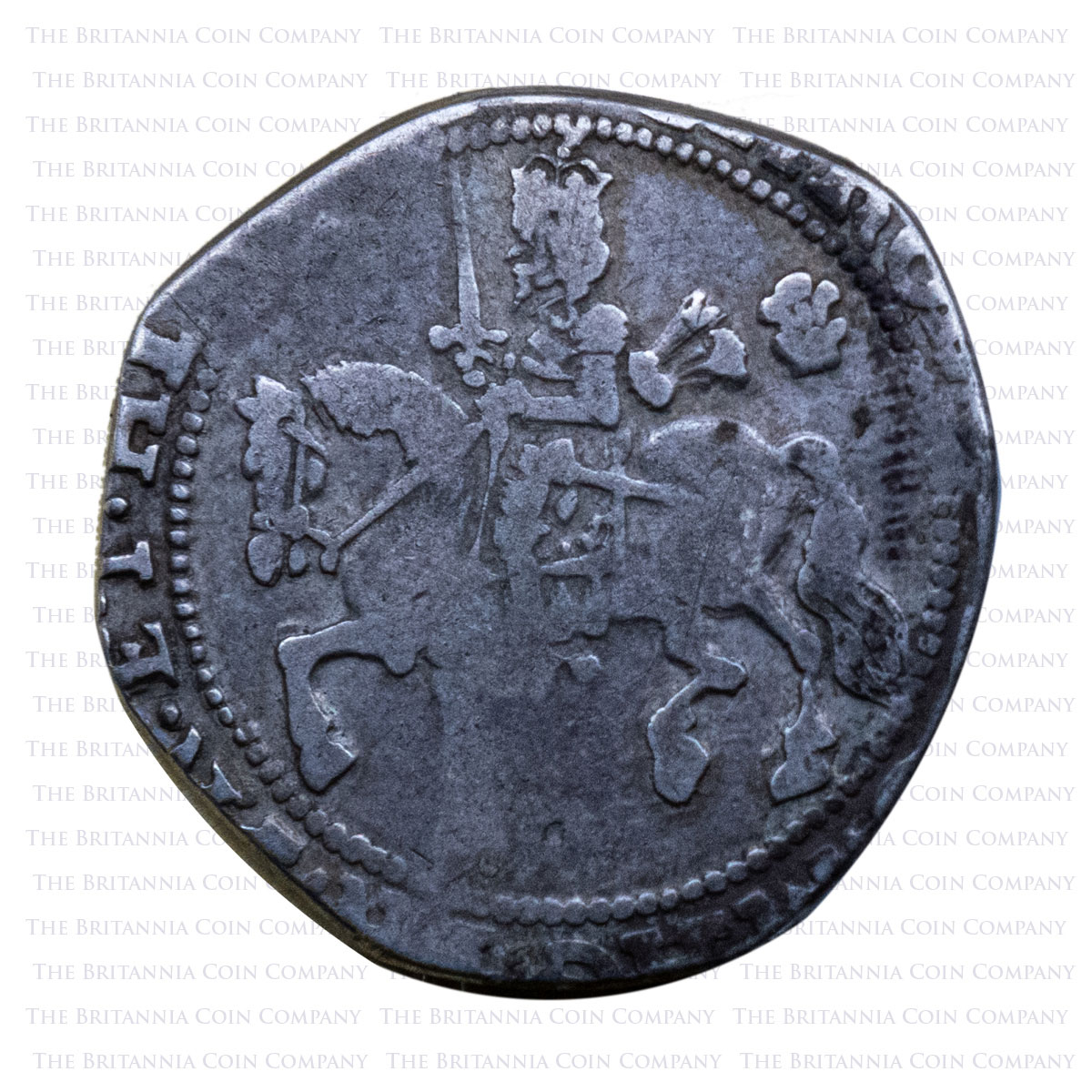 1644 Charles I Hammered Silver Halfcrown Bristol Mint Obverse