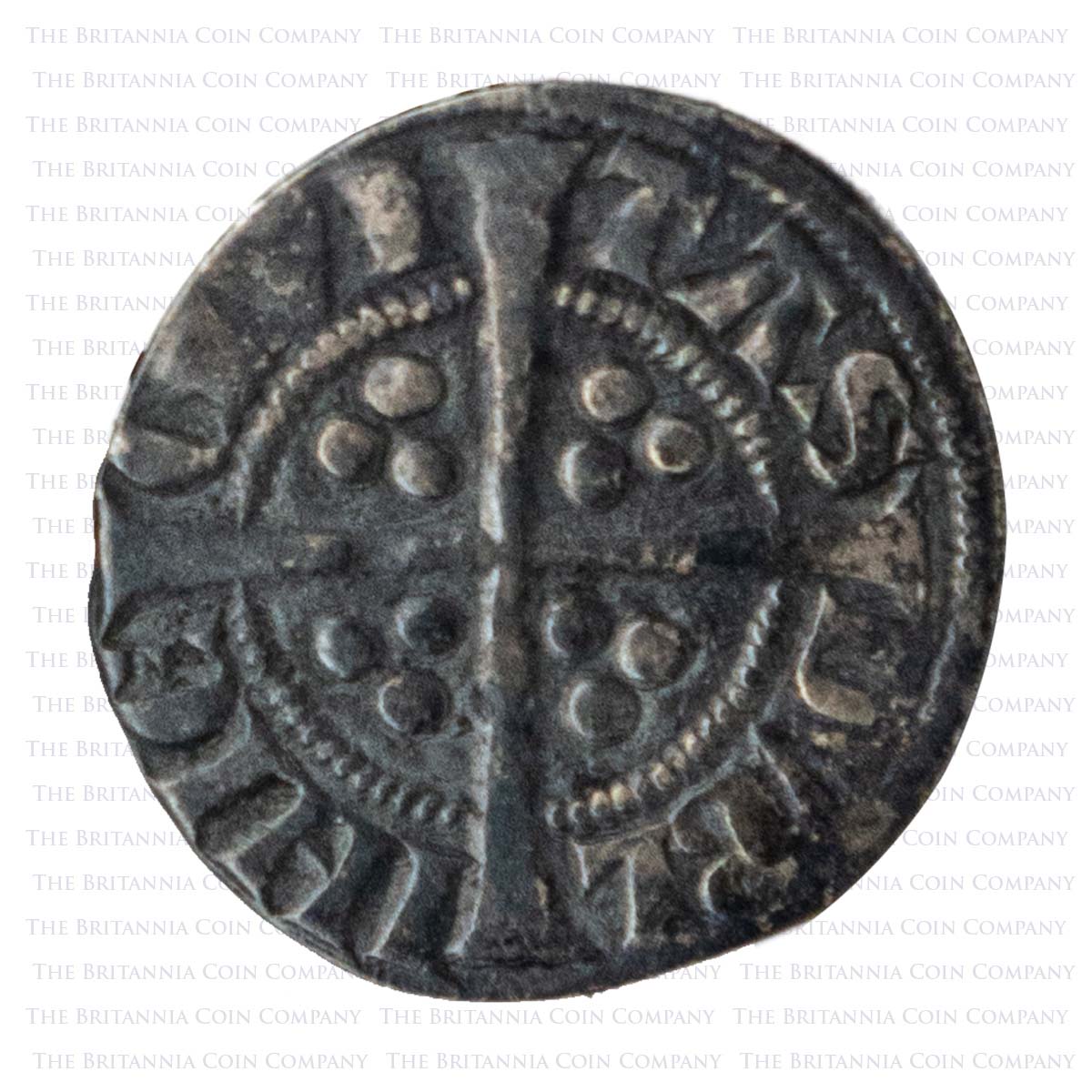 1279-1284 Irish Edward I Hammered Silver Penny Dublin Mint Reverse