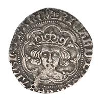 1483-1485 Richard III Hammered Silver Groat MM Boar’s Head Obverse Thumbnail