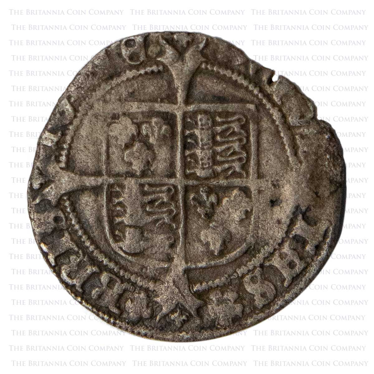 1547-1551 Edward VI Hammered Silver Groat Posthumous Henry VIII Bristol Mint Reverse