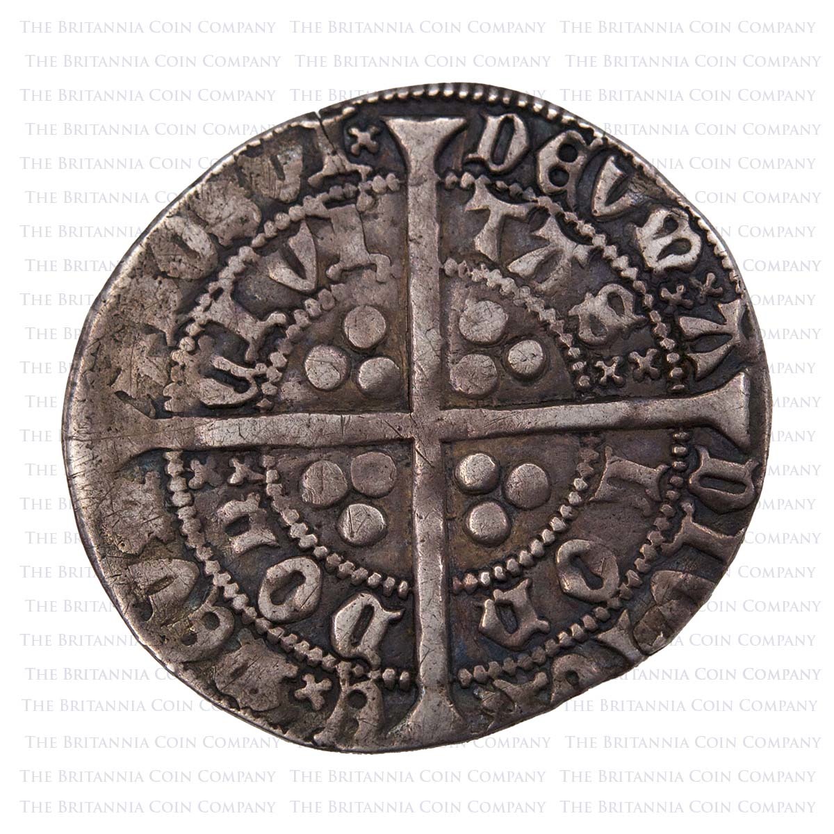 1413-1422 Henry V Hammered Silver Groat Type C Bust Reverse