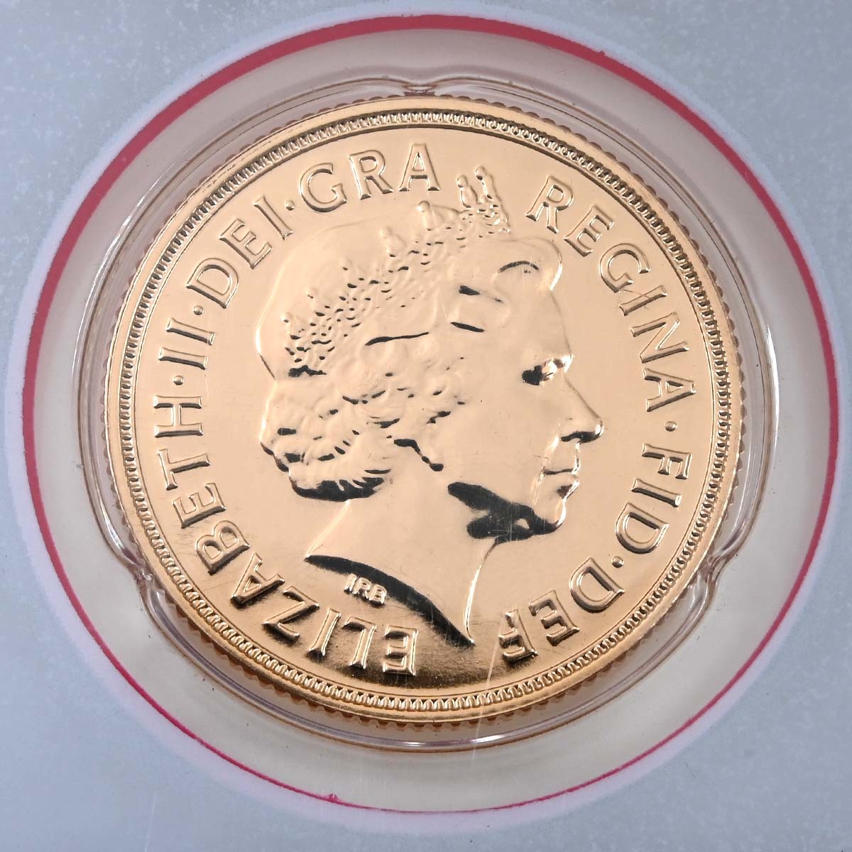 2014 Gold Sovereign India Mint Obverse