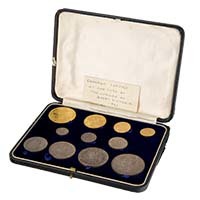 1887 Queen Victoria 11 Coin Specimen Set Golden Jubilee Thumbnail