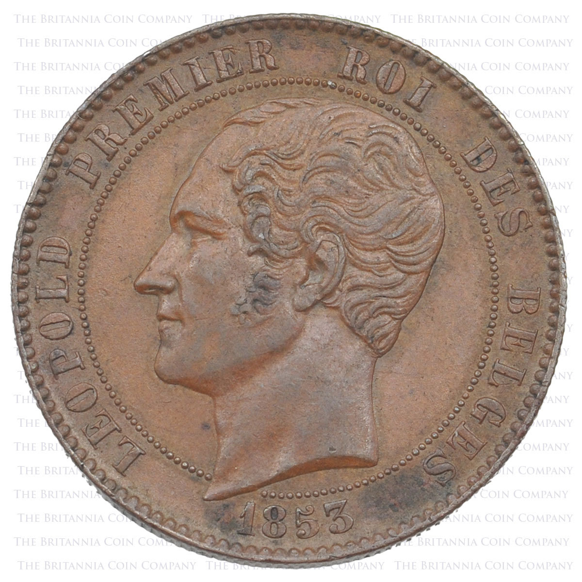 1853 Marriage of Leopold II Bronze Medal Obverse