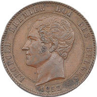 1853 Marriage of Leopold II Bronze Medal Obverse Thumbnail