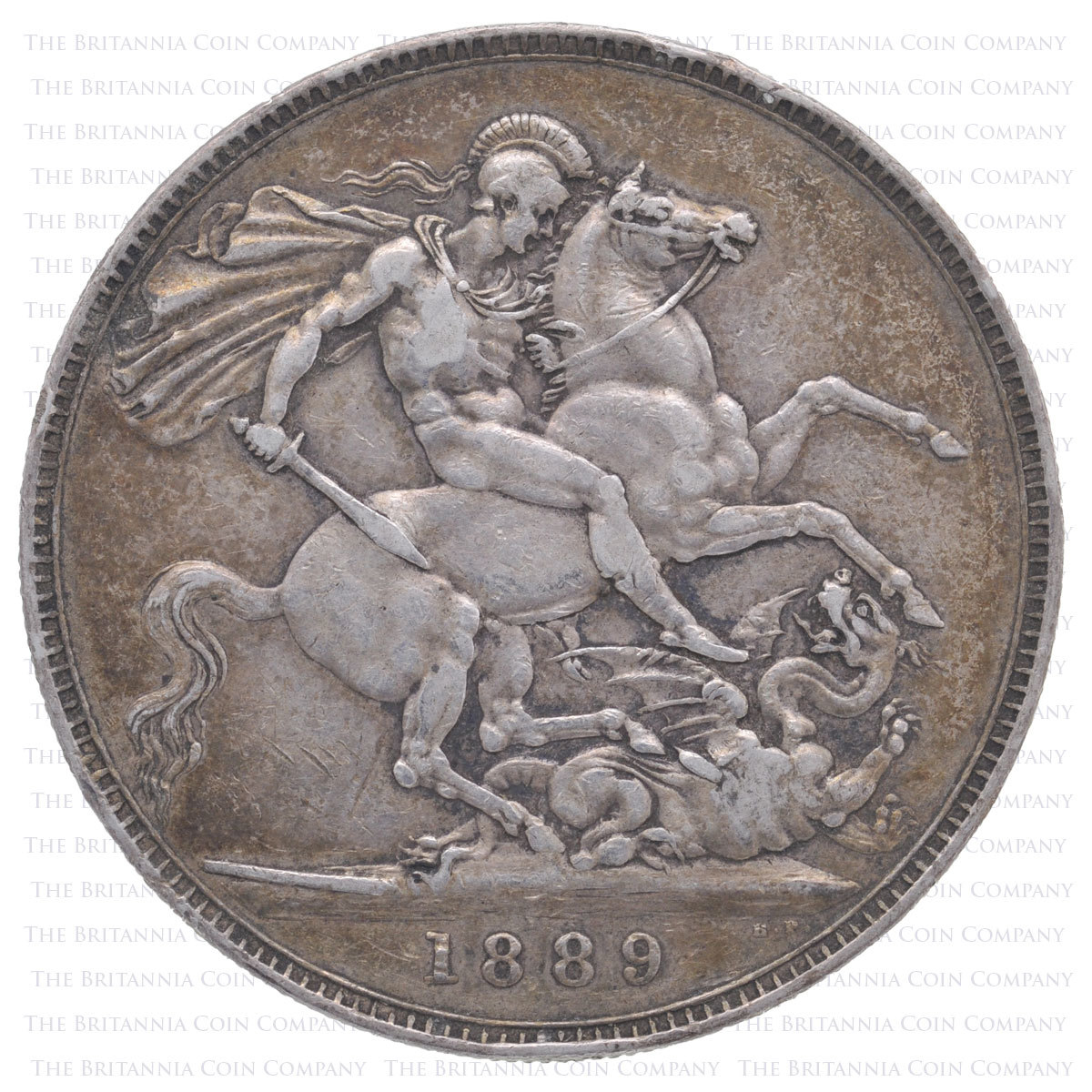 1889 Queen Victoria Silver Crown Reverse