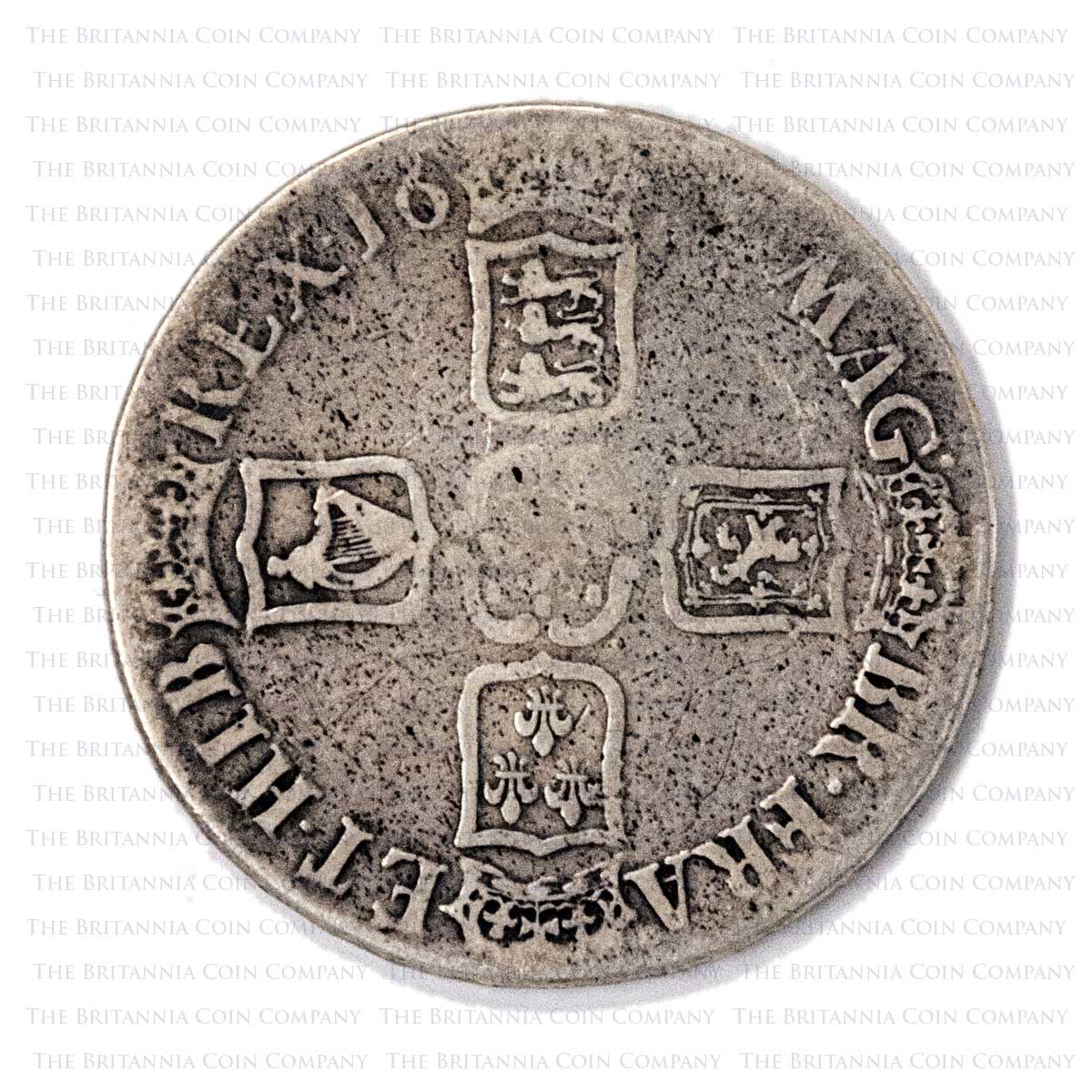 1696 William III Silver Crown