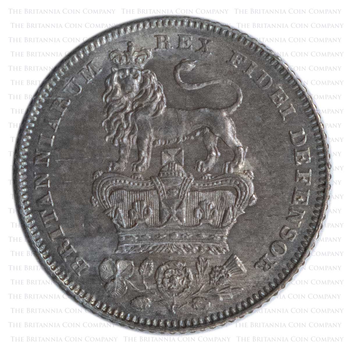 1826 George IV Silver Sixpence