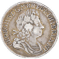 1720 George I Silver Shilling Thumbnail