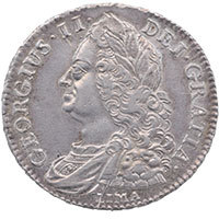 1745 'Lima' George II Halfcrown