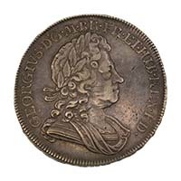 1720/18 George I Silver Crown 20 Over 18 Obverse Thumbnail