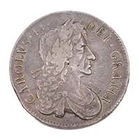 1682/1 Charles II Silver Crown Tricesimo Qvarto Obverse Thumbnail