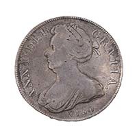 1703 Queen Anne Silver Crown VIGO Obverse Thumbnail