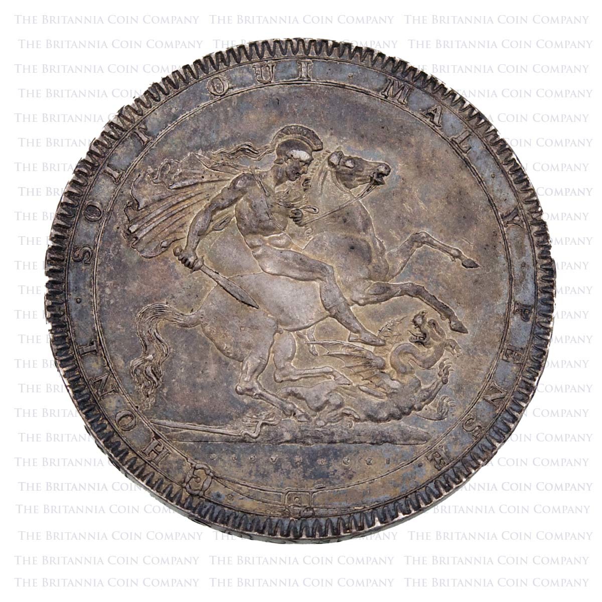 1819 George III Silver Crown LIX Reverse