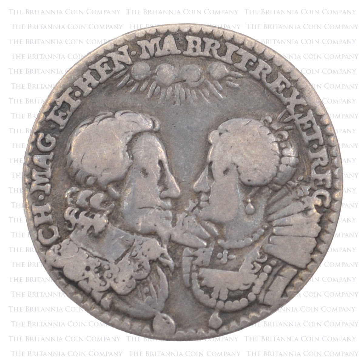 1625 Marriage of Charles I Silver Medal Obverse