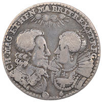 1625 Marriage of Charles I Silver Medal Obverse Thumbnail