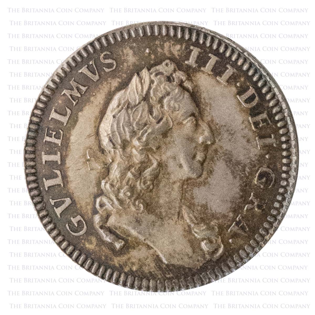 1689-1694 William and Mary Undated Pattern Farthing Obverse