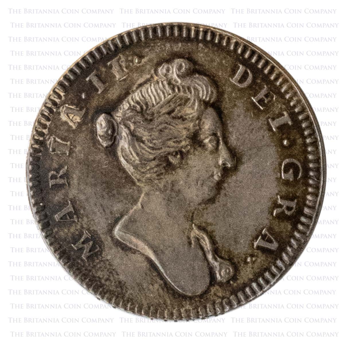 1689-1694 William and Mary Undated Pattern Farthing Reverse