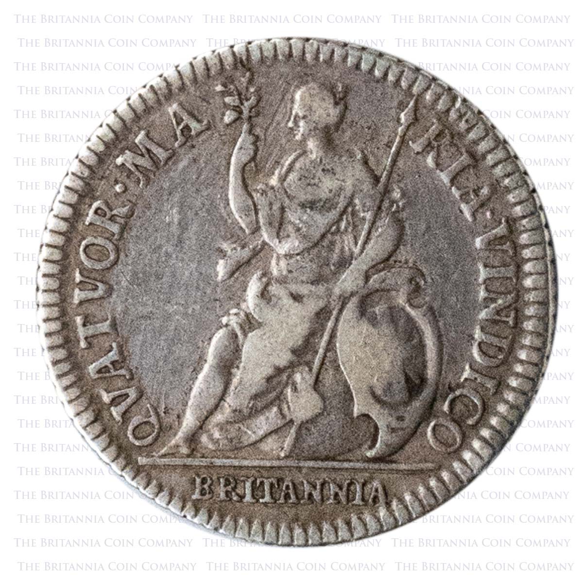 1665 Charles II Silver Pattern Farthing Reverse