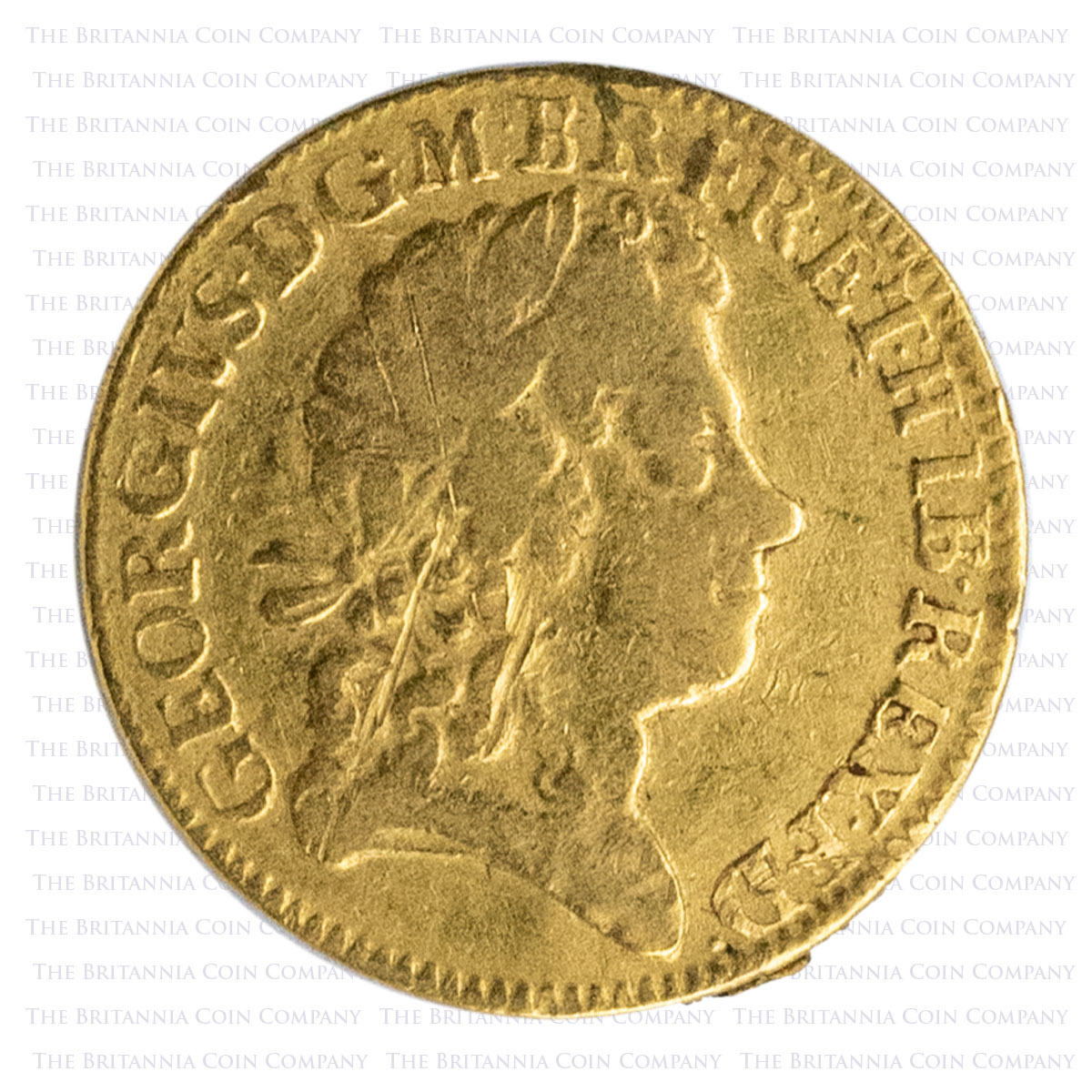 1723 George I Gold Full Guinea Obverse