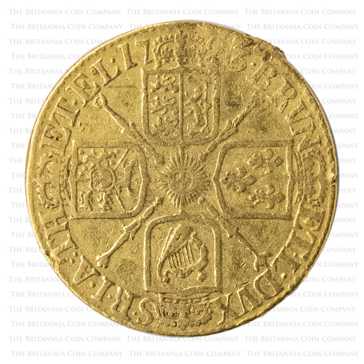 1723 George I Gold Full Guinea Reverse