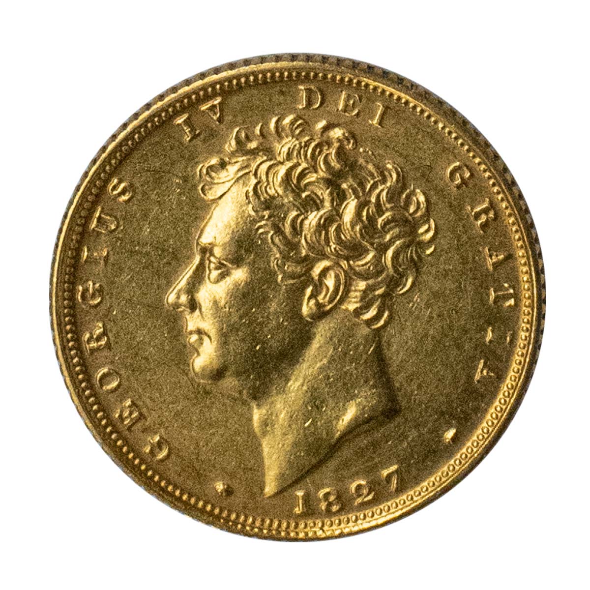 1827 George IV Gold Full Sovereign Obverse Thumbnail