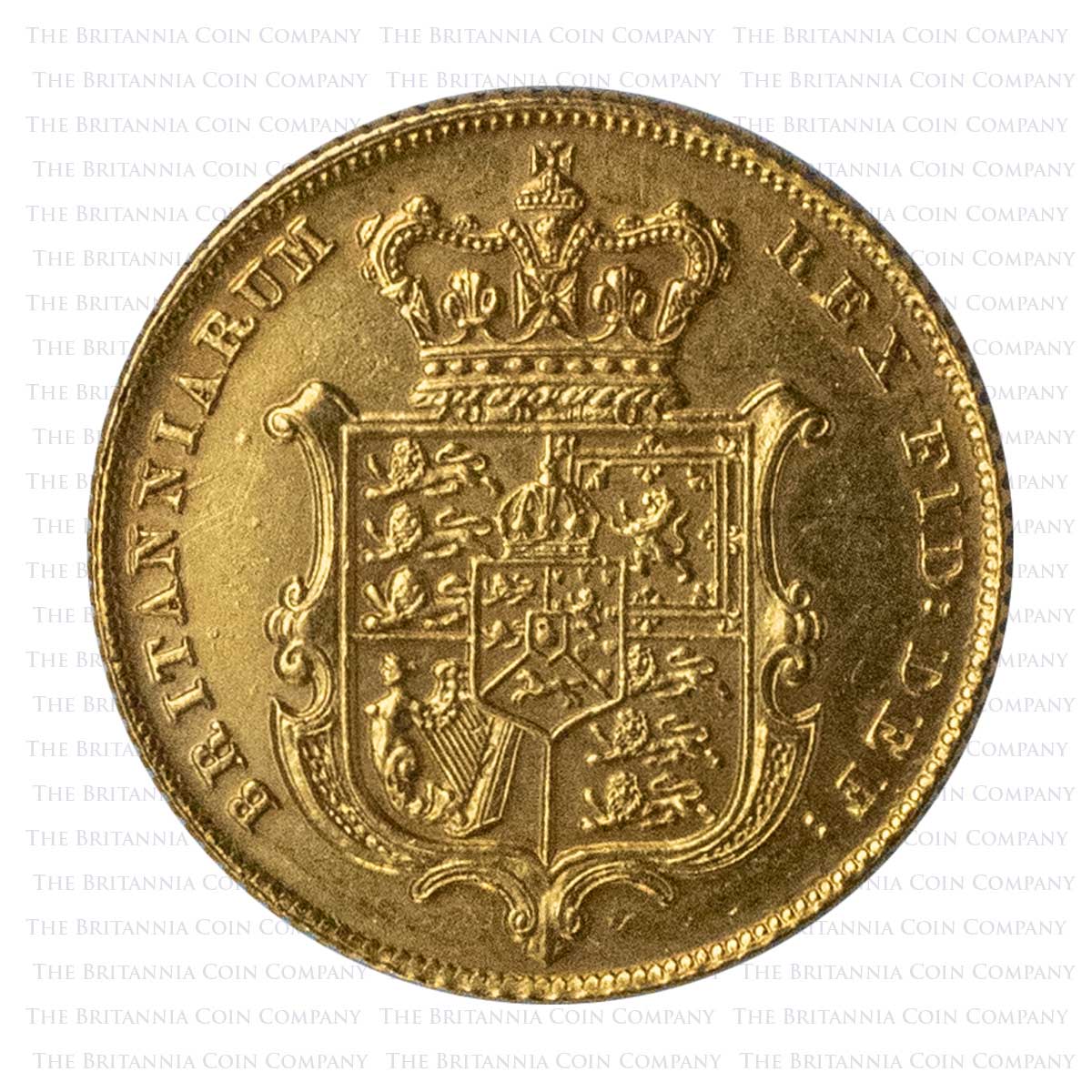 1827 George IV Gold Full Sovereign Reverse