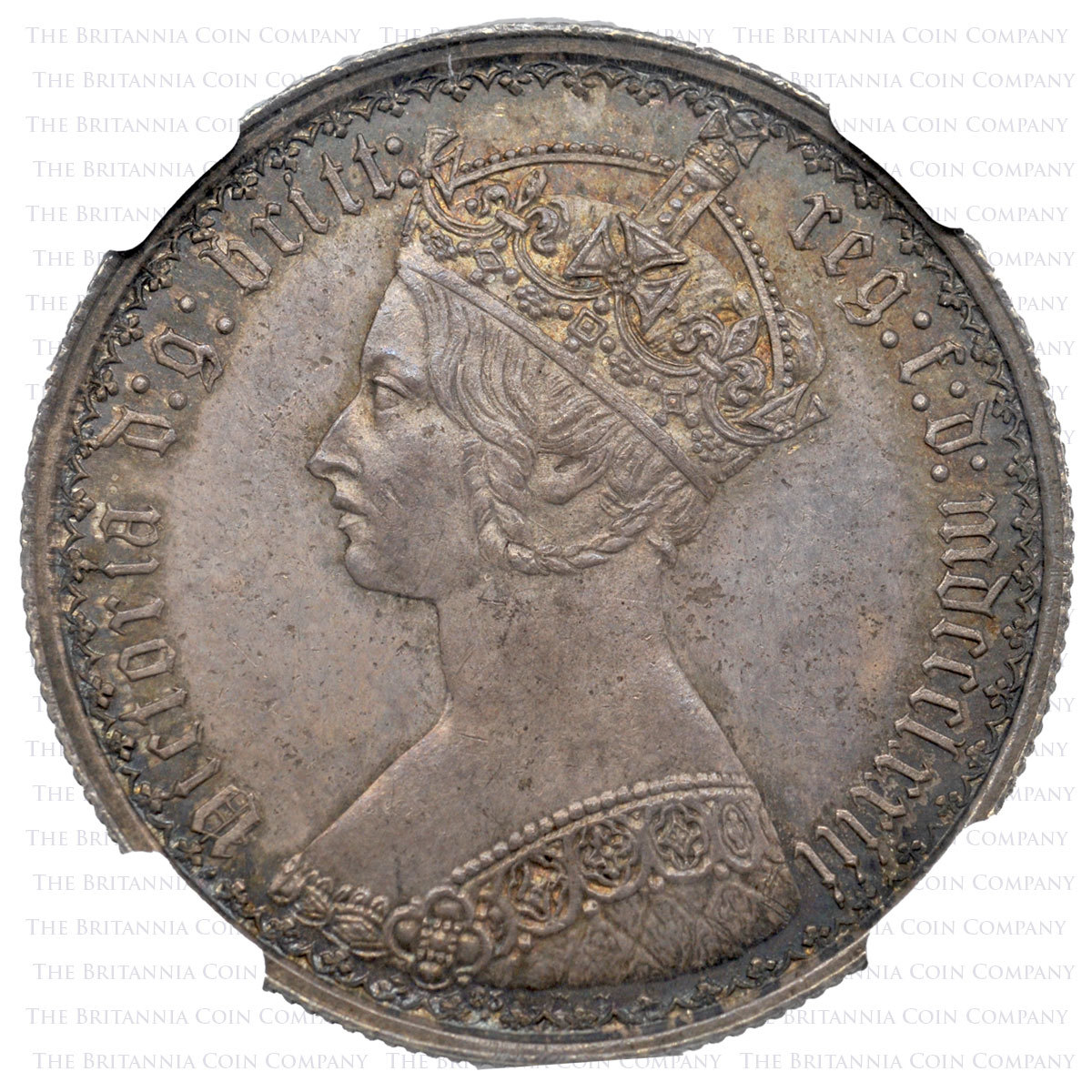 1873 Queen Victoria Silver ‘Gothic’ Florin obverse