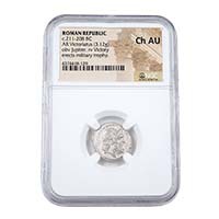 211-208 BC Silver Victoriatus NGC Mint State Thumbnail