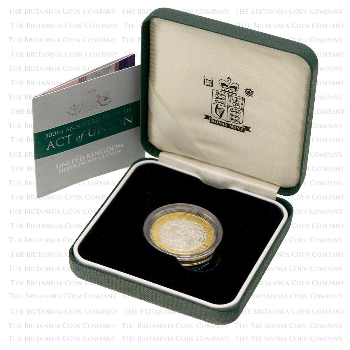 2007 Act of Union 300th Anniversary £2 Silver Proof Boxed
