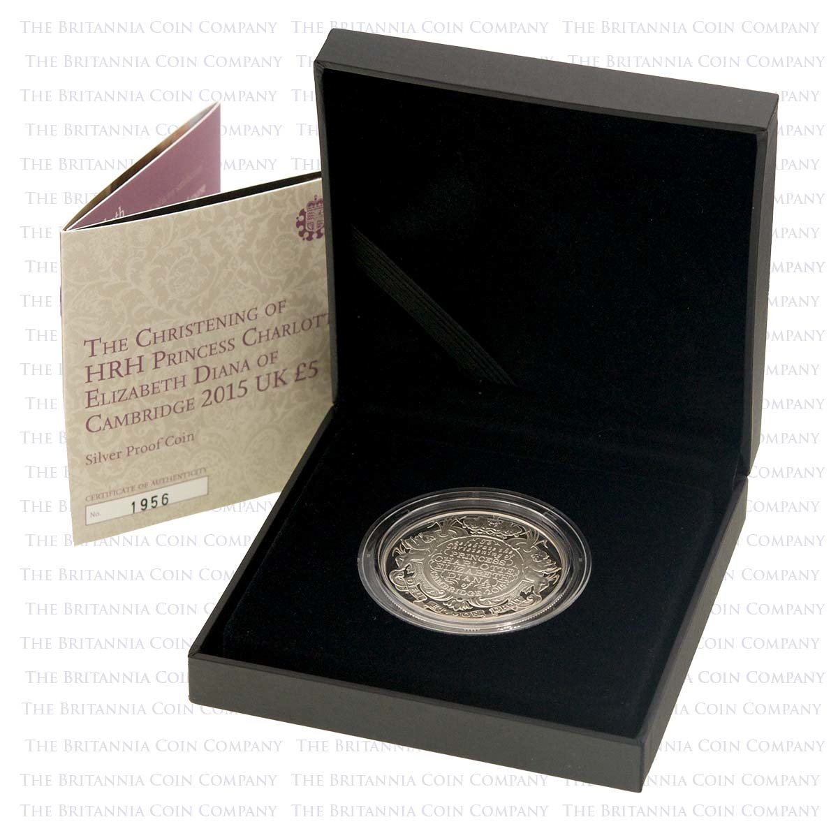 2015 Princess Charlotte Christening £5 Silver Proof Boxed