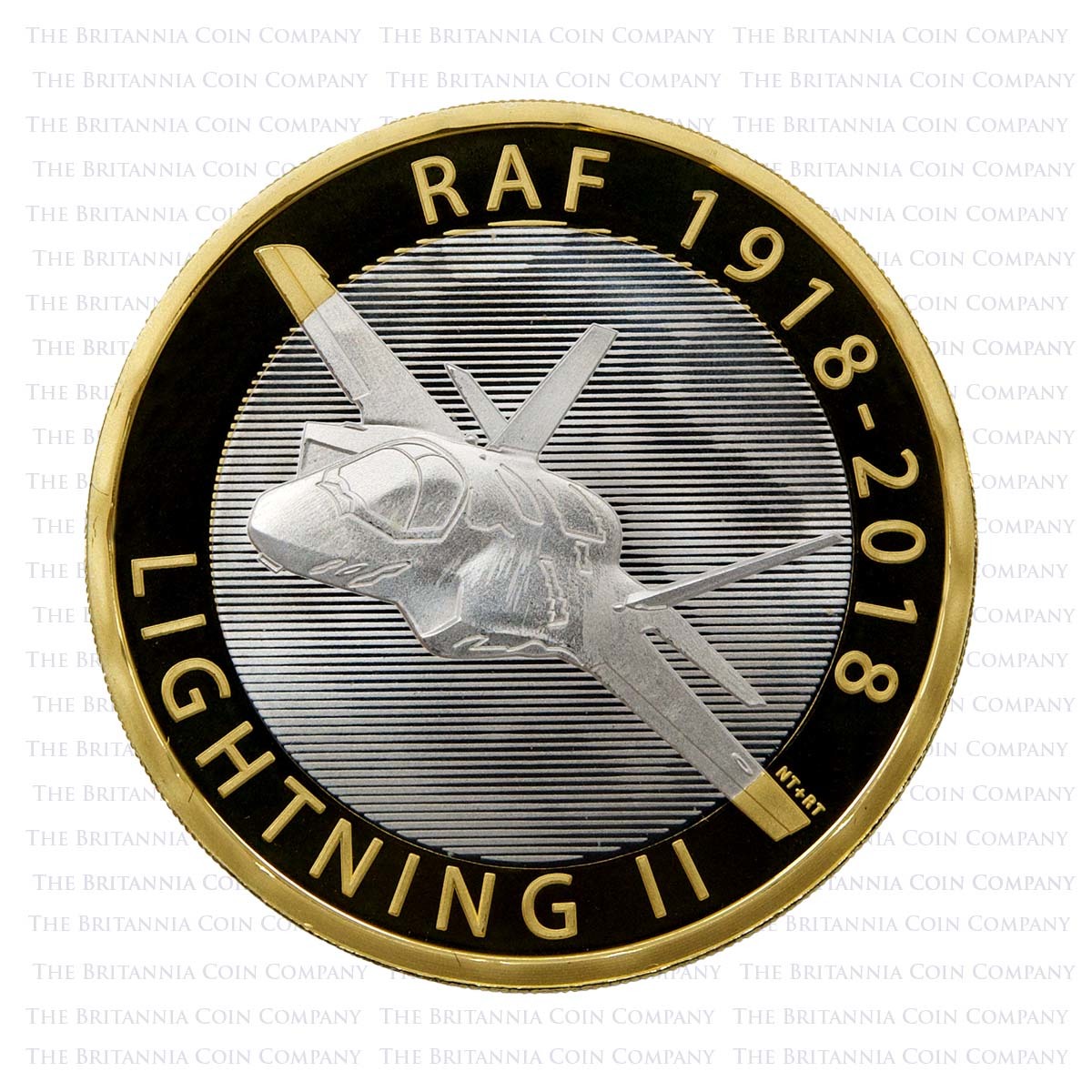 2018 RAF Centenary F-35 Lightning II £2 Silver Proof Reverse