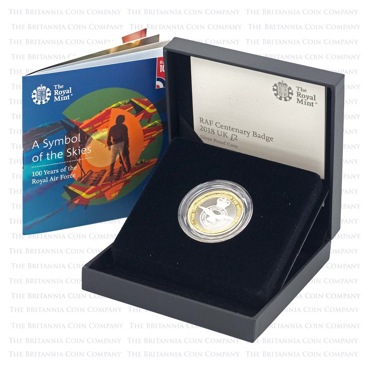 2018 RAF Centenary Badge £2 Silver Proof Boxed