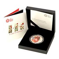 2018 Remembrance Day £5 Piedfort Silver Proof Boxed Thumbnail