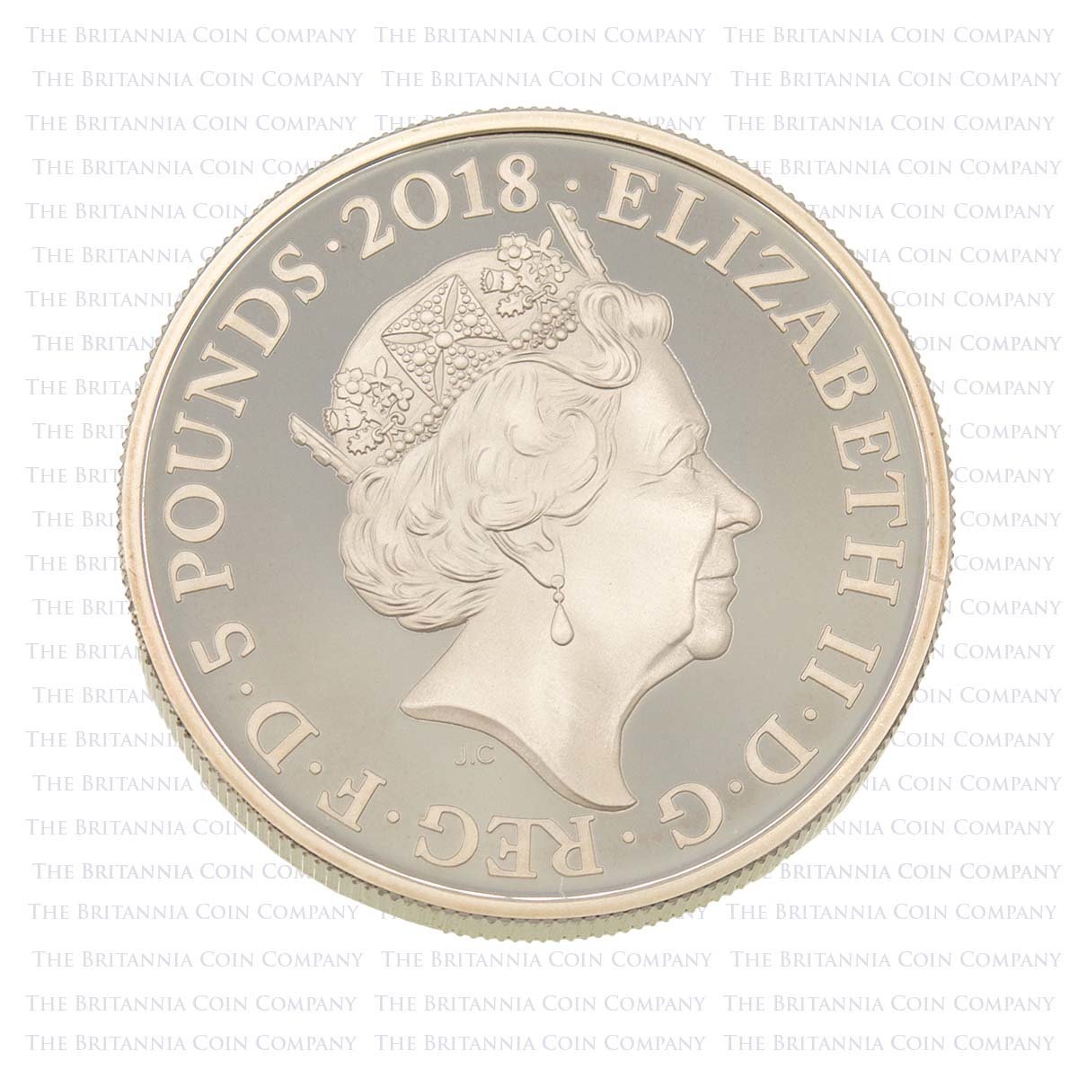 2018 Remembrance Day £5 Piedfort Silver Proof Obverse