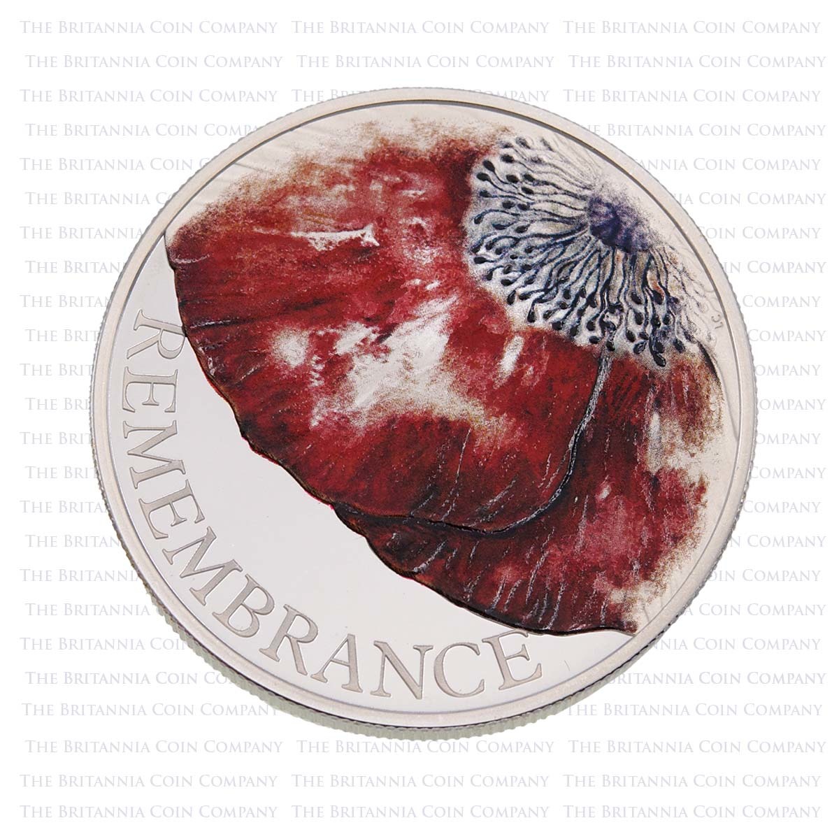 2018 Remembrance Day £5 Silver Proof Reverse